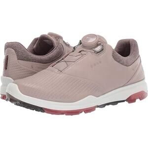 NWT Ecco Womens Biom Hybrid 3 BOA Spikeless Golf Shoes, Grey Rose/Petal, 10-10.5